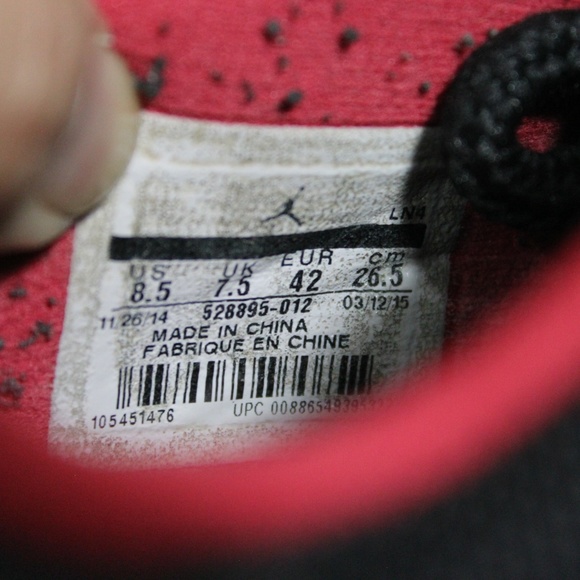 Nike Air Jordan 11 Retro Low Bred 528895 012 M353 - Picture 7 of 8